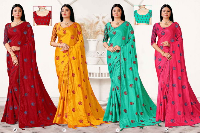 Ronisha Nova Daily Wear Wholesale Chinon Saree Catalog
